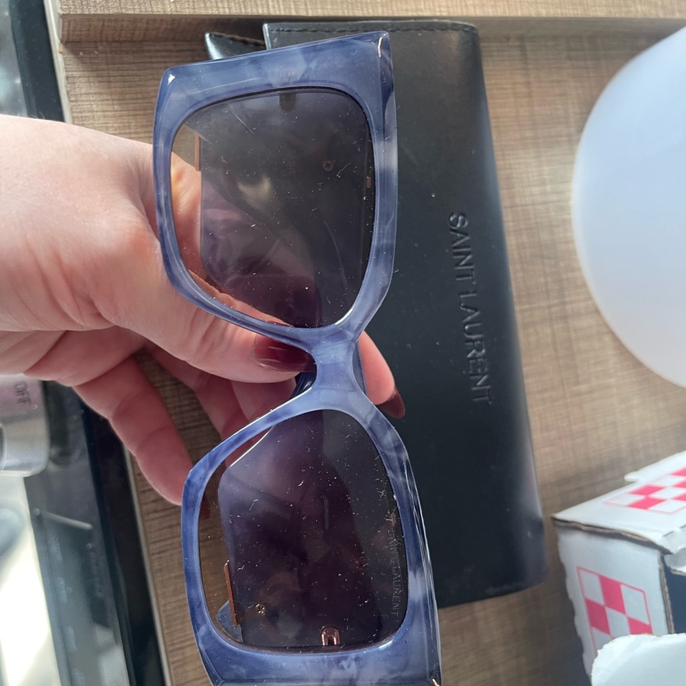 Saint Laurent Marble Blue Sunglasses